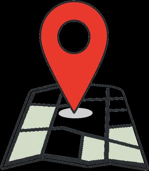 Illustratie van een pick up point kiezen voor een bestelbus