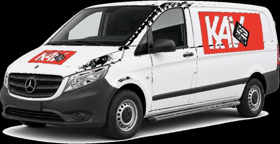 KAV2GO Mercedes Vito 6 m³ bestelbus